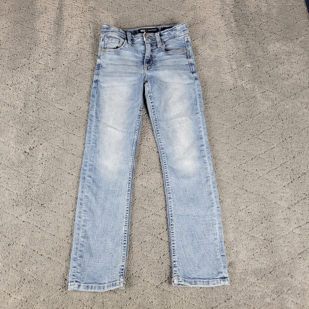 Buckle BKE Jeans Boys 8 Conner Straight Adjustable Waist Medium Wash Stretch